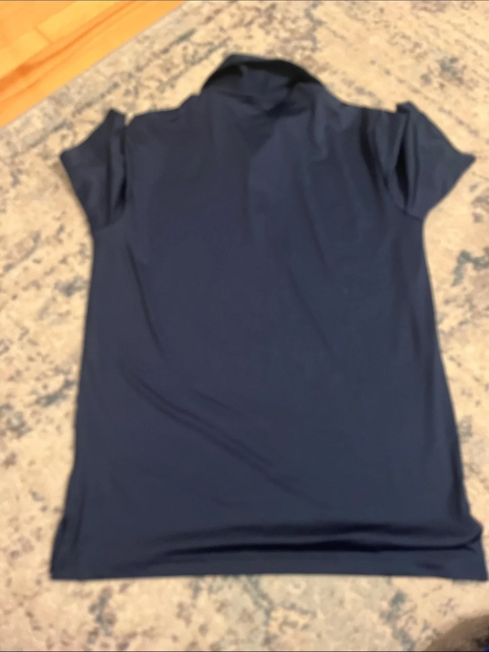 adidas Men’s Navy Polo Golf Shirt with White Trim